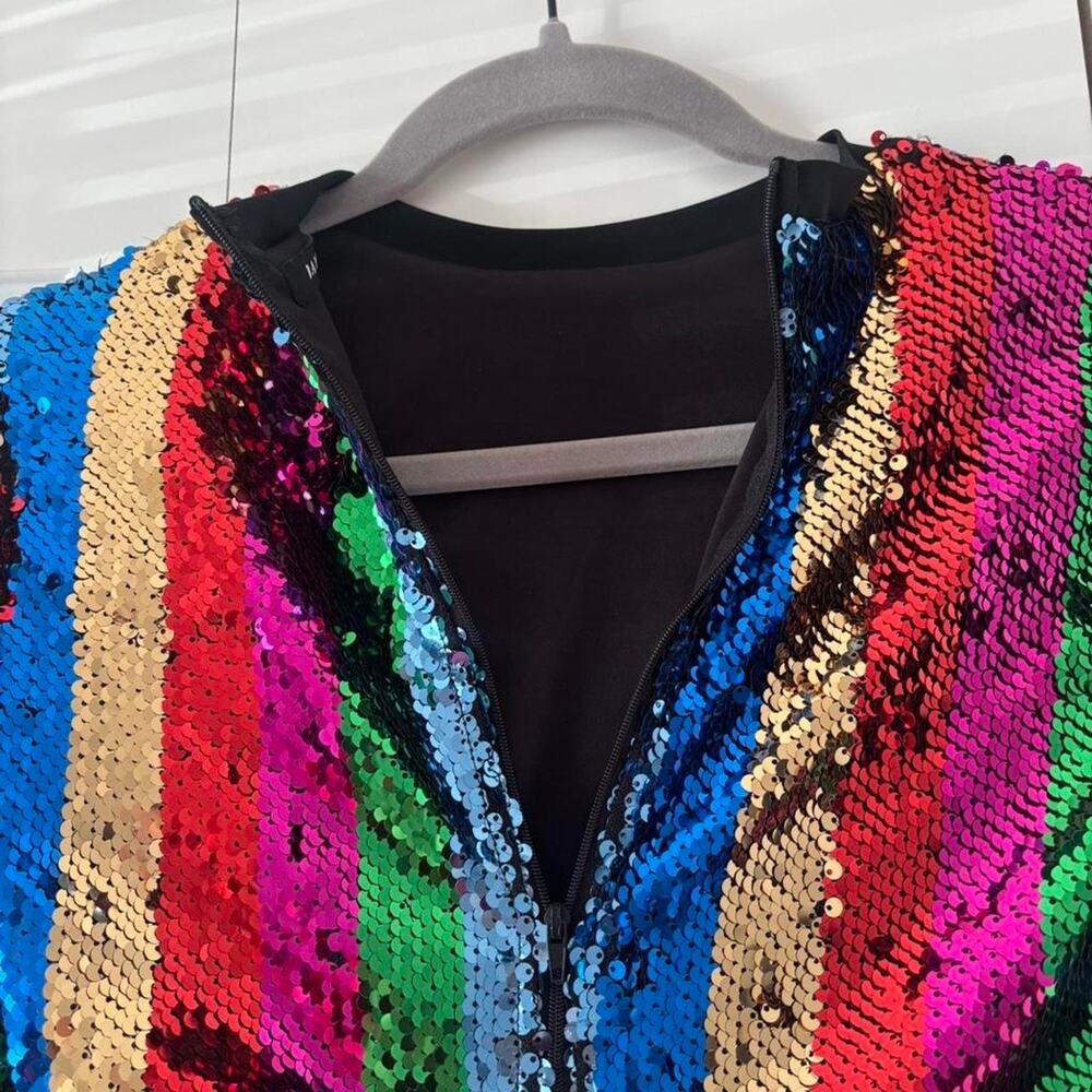 Rainbow sequin long sleeve top - Picture 5 of 7